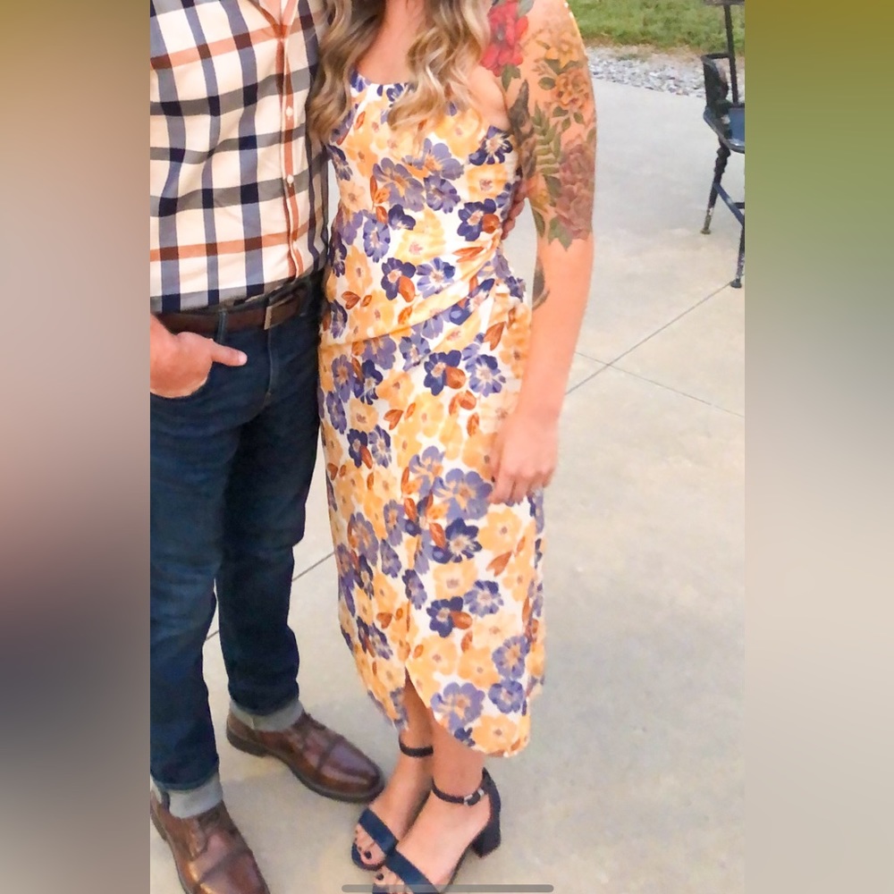 Floral midi dress